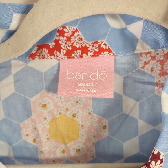 ban.do Vintage Look Floral Button Up Blouse, Size Small, NWT - Picture 6 of 7